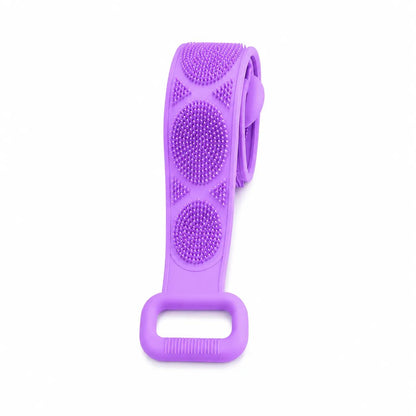 2-Pack Silicone Exfoliating Back Scrubber & Bath Brush with Handles