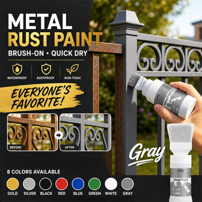 🥳2026 HOT SALE🥳💞50K+ SOLD!🖌️✨ 50% OFF! Water‑Based Metallic Silver Paint with Built‑in Brush – No extra brush needed. Covers scratches & stains in one simple spray. DIY home refresh! 🏠🎨