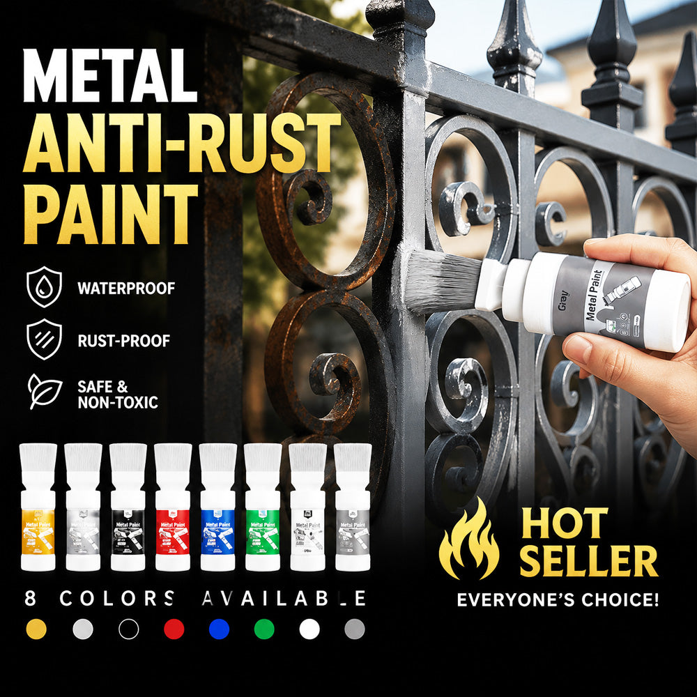 🥳2026 HOT SALE🥳💞50K+ SOLD!🖌️✨ 50% OFF! Water‑Based Metallic Silver Paint with Built‑in Brush – No extra brush needed. Covers scratches & stains in one simple spray. DIY home refresh! 🏠🎨