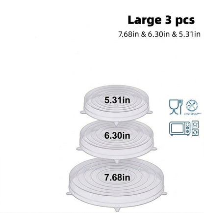 Purio™ Silicone Stretch Lids Reuseable Microwave Safe Flexible Covers