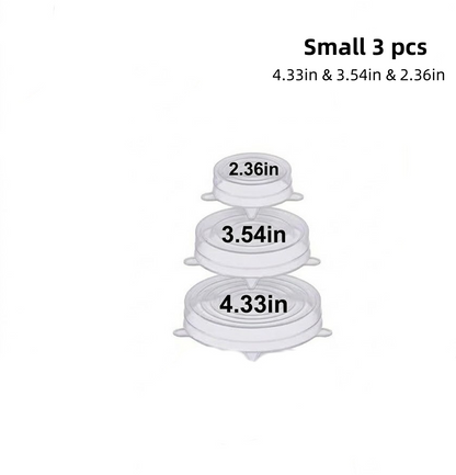 Purio™ Silicone Stretch Lids Reuseable Microwave Safe Flexible Covers