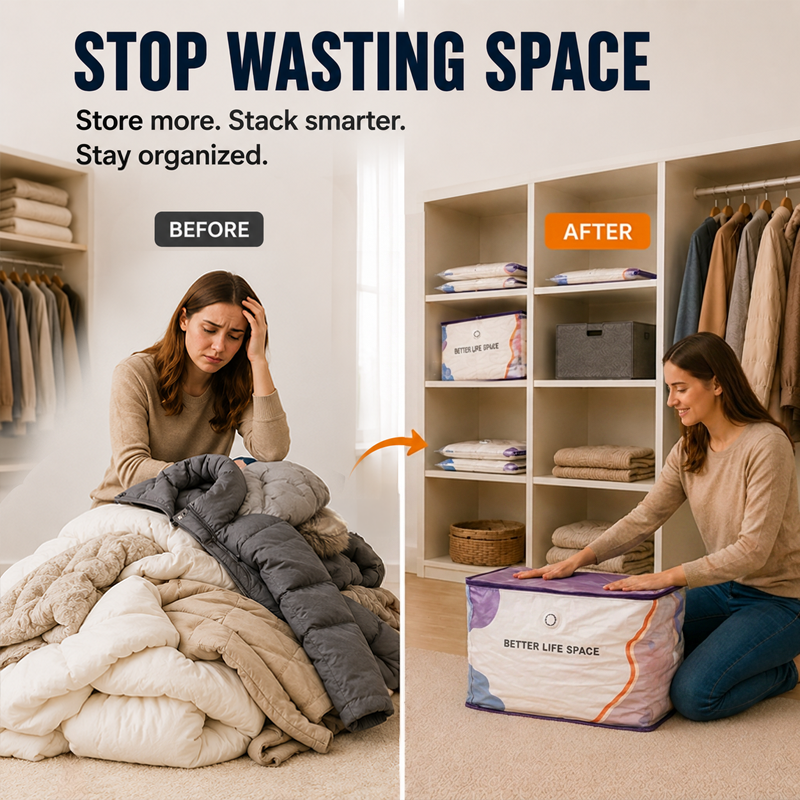 No‑Pump Vacuum Storage Bags （offer）