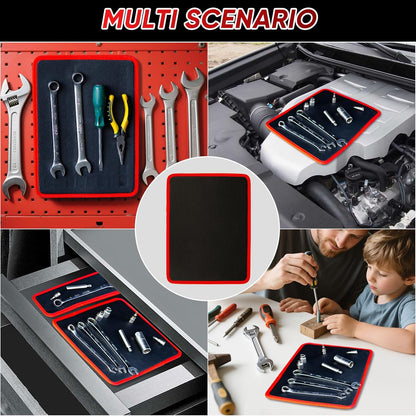 Purio™ Magnetic Tool Tray Mat – Flexible Workshop Organizer for Metal Surfaces