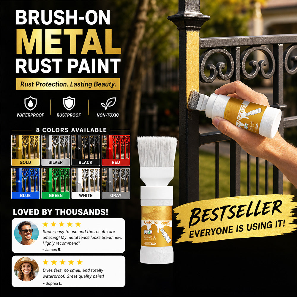 🥳2026 HOT SALE🥳💞50K+ SOLD!🖌️✨ 50% OFF! Water‑Based Metallic Silver Paint with Built‑in Brush – No extra brush needed. Covers scratches & stains in one simple spray. DIY home refresh! 🏠🎨