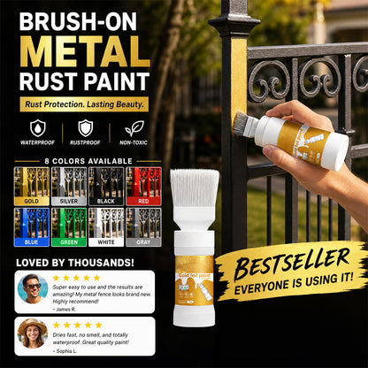 🥳2026 HOT SALE🥳💞50K+ SOLD!🖌️✨ 50% OFF! Water‑Based Metallic Silver Paint with Built‑in Brush – No extra brush needed. Covers scratches & stains in one simple spray. DIY home refresh! 🏠🎨