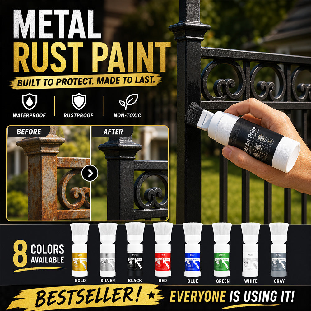 🥳2026 HOT SALE🥳💞50K+ SOLD!🖌️✨ 50% OFF! Water‑Based Metallic Silver Paint with Built‑in Brush – No extra brush needed. Covers scratches & stains in one simple spray. DIY home refresh! 🏠🎨