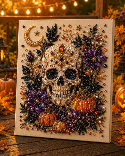 🔥LAST DAY SALE ONLY ￡9.99!!  👻✨ Halloween Pearl Art DIY Kit – Turn Tiny Pearls into Spooky-Cute Magic