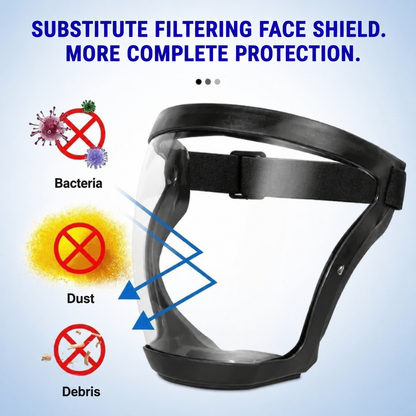 Purio™ The face shield protects the face, eyes, and airways during work.