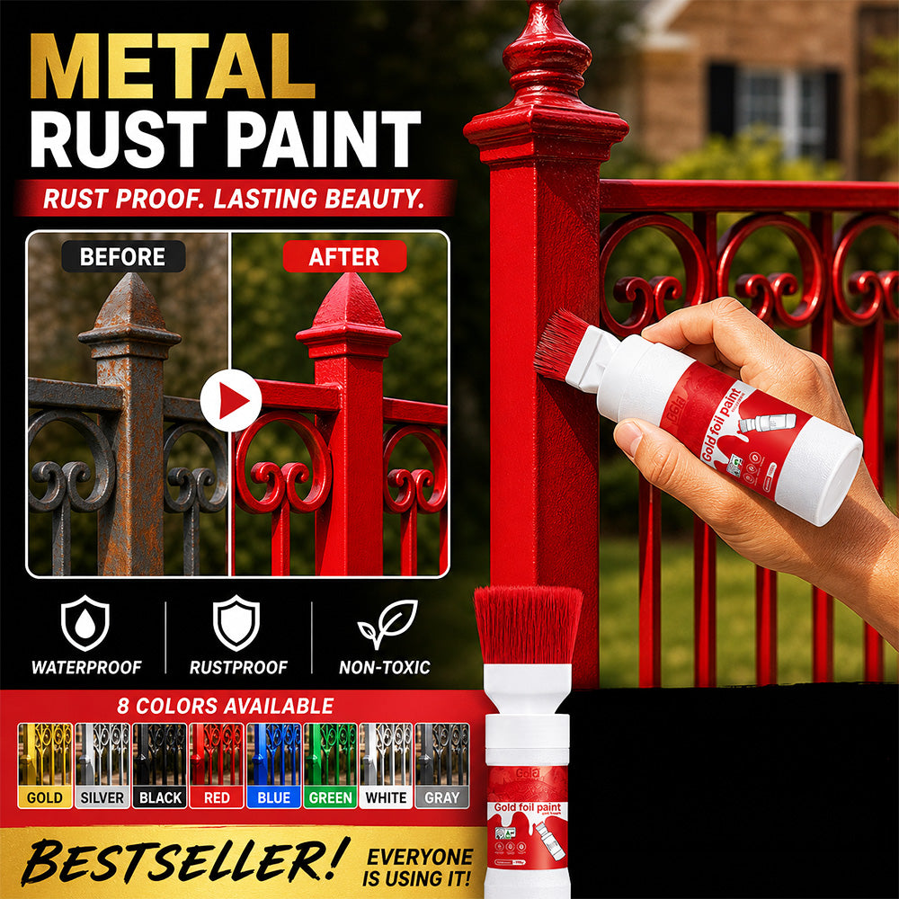 🥳2026 HOT SALE🥳💞50K+ SOLD!🖌️✨ 50% OFF! Water‑Based Metallic Silver Paint with Built‑in Brush – No extra brush needed. Covers scratches & stains in one simple spray. DIY home refresh! 🏠🎨