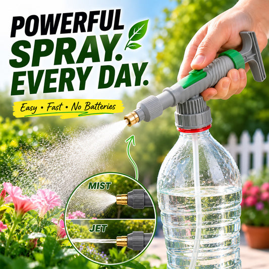 🌿 50% OFF! Manual Bottle Sprayer – Adjustable Nozzle, Fits Standard Bottles for Watering, Fertilizing & Pest Control