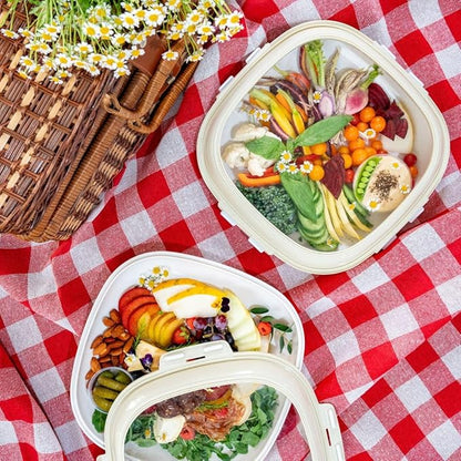 🥳2026 HOT SALE🥳💕 50% OFF! Portable Snack Tray – Fresh, Organized & Spill-Proof Snacks Anywhere 🥕✨