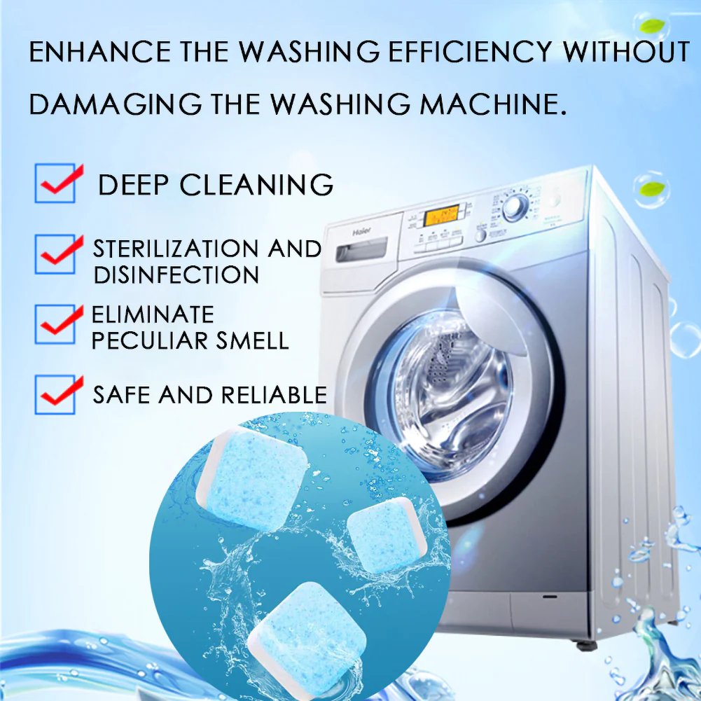 🧼Washing Machine Deep Cleaner Tablets (Offer)