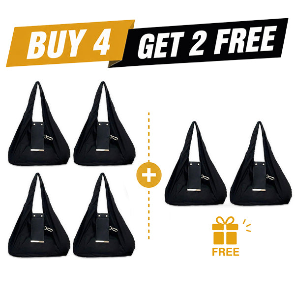 🔥LAST DAY SALE 49% OFF-👜✨Foldable Shopping Bag Keychain Eco-Friendly Reusable Tote Bag (offer)