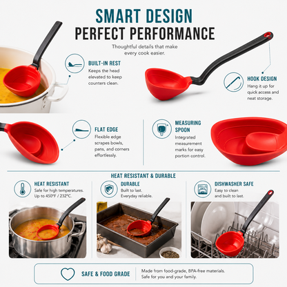 Purio™ 5-In-1 Fold-Flat Smart Ladle