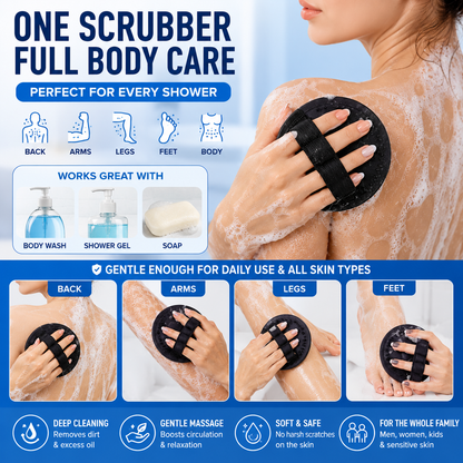 🥳2026 HOT SALE🥳💞50K+ SOLD!🌸🧖‍♀️ 50% OFF!Soft Silicone Shower Scrubber – Gentle Exfoliating Body Brush