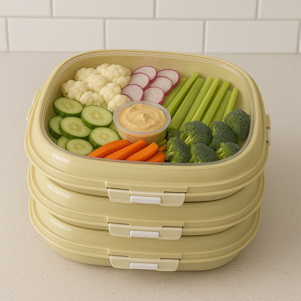 🥳2026 HOT SALE🥳💕 50% OFF! Portable Snack Tray – Fresh, Organized & Spill-Proof Snacks Anywhere 🥕✨