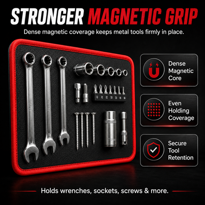 Purio™ Magnetic Tool Tray Mat – Flexible Workshop Organizer for Metal Surfaces