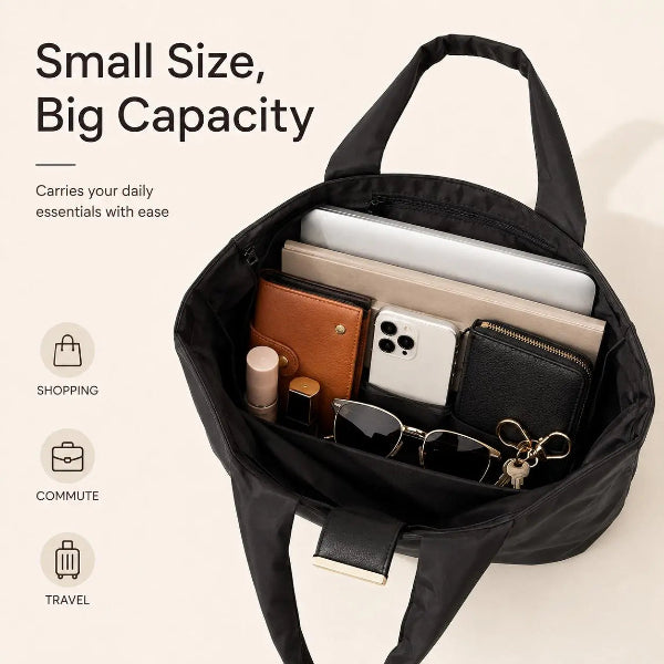 🔥LAST DAY SALE 49% OFF-👜✨Foldable Shopping Bag Keychain Eco-Friendly Reusable Tote Bag (offer)