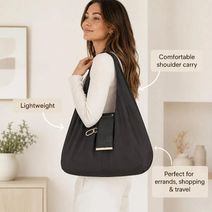 🔥LAST DAY SALE 49% OFF-👜✨Foldable Shopping Bag Keychain Eco-Friendly Reusable Tote Bag (offer)