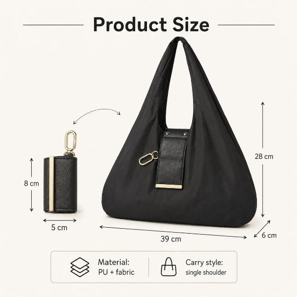 🔥LAST DAY SALE 49% OFF-👜✨Foldable Shopping Bag Keychain Eco-Friendly Reusable Tote Bag (offer)