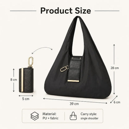 🔥LAST DAY SALE 49% OFF-👜✨Foldable Shopping Bag Keychain Eco-Friendly Reusable Tote Bag (offer)