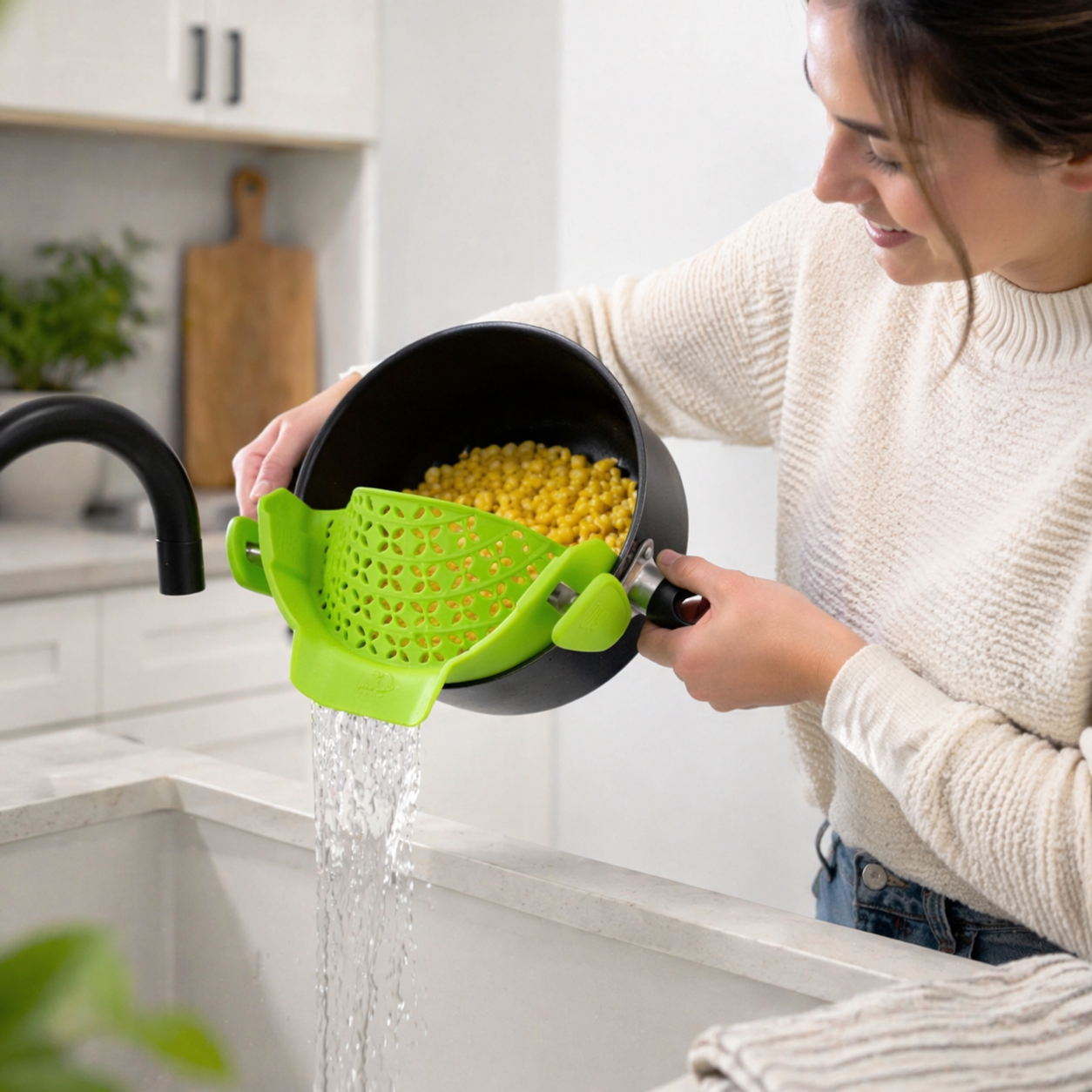 Silicone Pot Side Drain Stopper