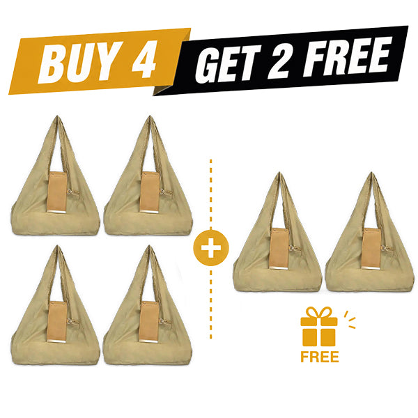 🔥LAST DAY SALE 49% OFF-👜✨Foldable Shopping Bag Keychain Eco-Friendly Reusable Tote Bag (offer)