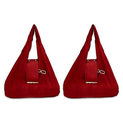 🔥LAST DAY SALE 49% OFF-👜✨Foldable Shopping Bag Keychain Eco-Friendly Reusable Tote Bag (offer)