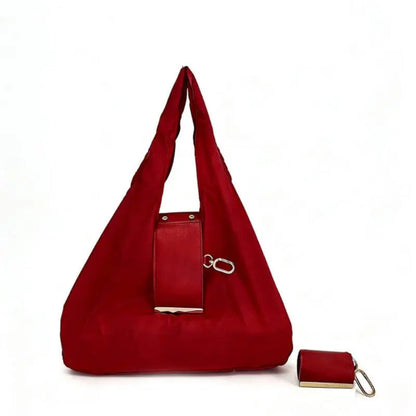 🔥LAST DAY SALE 49% OFF-👜✨Foldable Shopping Bag Keychain Eco-Friendly Reusable Tote Bag (offer)