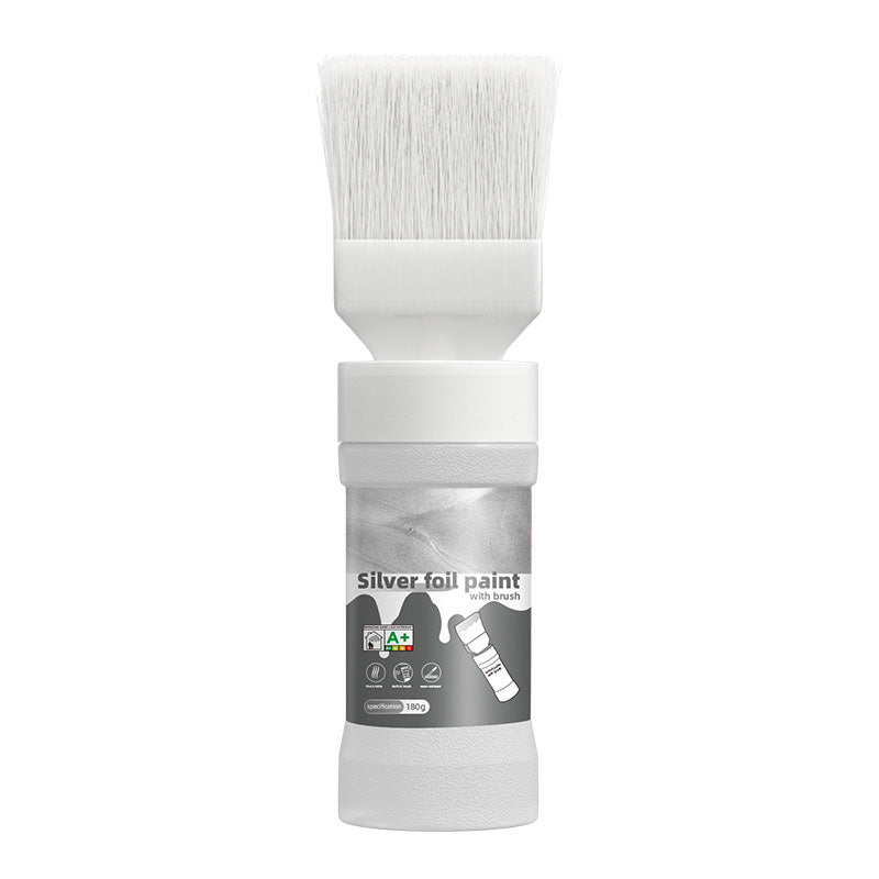🥳2026 HOT SALE🥳💞50K+ SOLD!🖌️✨ 50% OFF! Water‑Based Metallic Silver Paint with Built‑in Brush – No extra brush needed. Covers scratches & stains in one simple spray. DIY home refresh! 🏠🎨