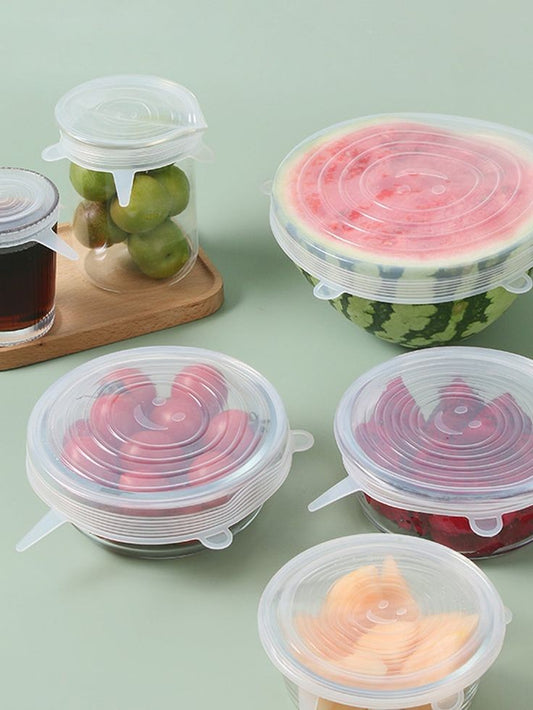Purio™ Silicone Stretch Lids Reuseable Microwave Safe Flexible Covers