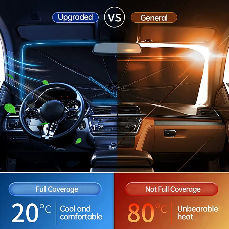 🔥Last Day 50% OFF - 2026 Upgraded Car Windshield Sun Shade Umbrella