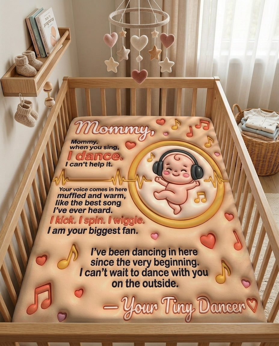 Baby Dancing With Headphones Blanket