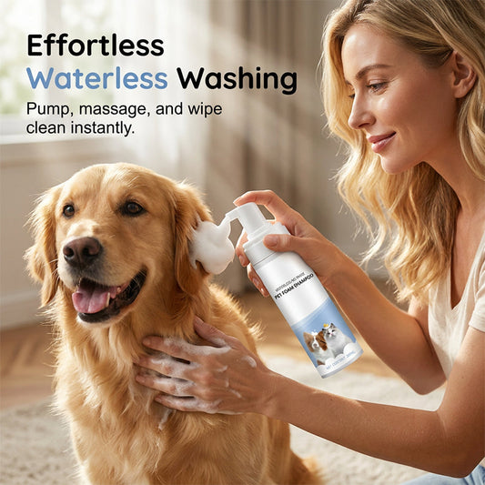 Waterless No-Rinse Pet Foam Shampoo