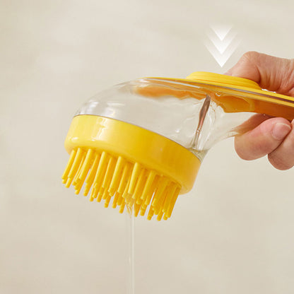 🥳2026 HOT SALE🥳💞50K+ SOLD!🛁🐾 50% OFF! All‑in‑One Bath Brush – Built‑in shampoo dispenser, 2‑sided bristles. Gentle scrubbing, easy clean. Stress‑free bath time for you & your pet! 💧✨