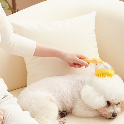 🥳2026 HOT SALE🥳💞50K+ SOLD!🛁🐾 50% OFF! All‑in‑One Bath Brush – Built‑in shampoo dispenser, 2‑sided bristles. Gentle scrubbing, easy clean. Stress‑free bath time for you & your pet! 💧✨