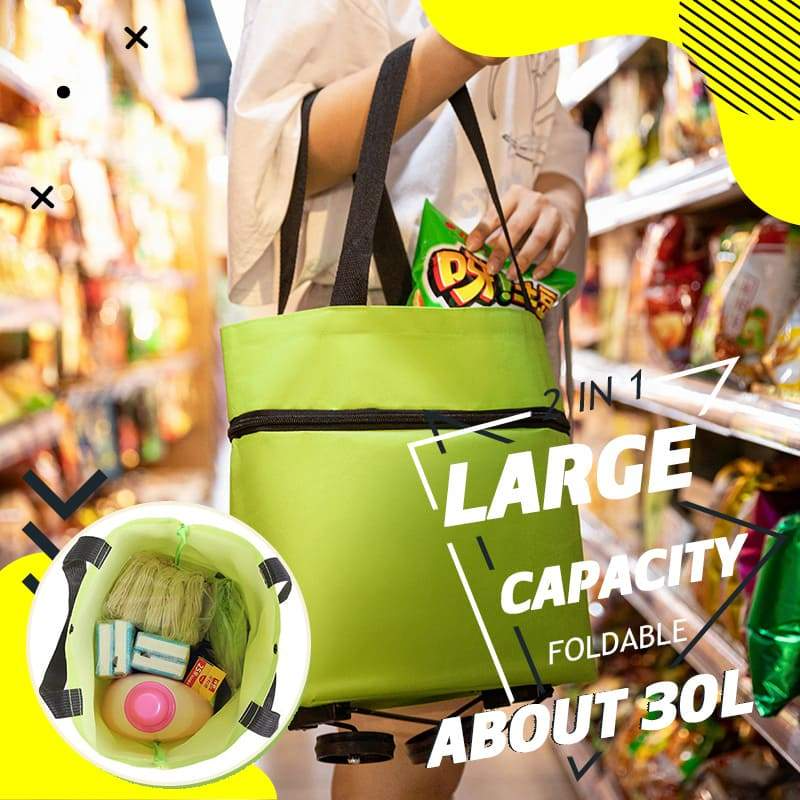 🔥HOT SALE 50% OFF🔥Foldable 2-in-1 Shopping Bag (offer)