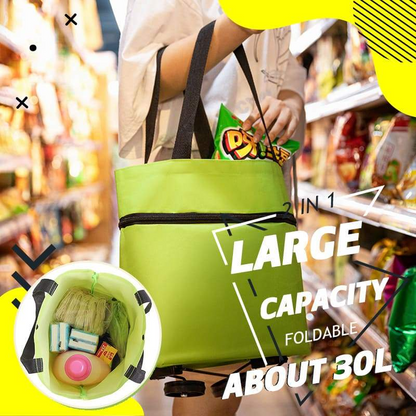 🔥HOT SALE 50% OFF🔥Foldable 2-in-1 Shopping Bag (offer)
