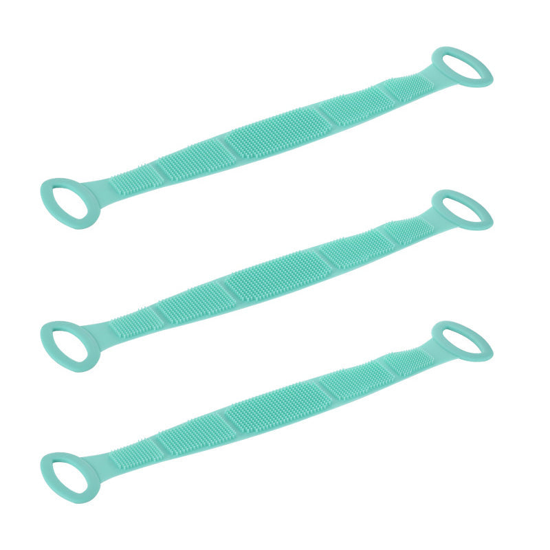 🛀 Boost bathing happiness! Skin becomes smooth and glowing! Dual-Sided Silicone Back Scrubber