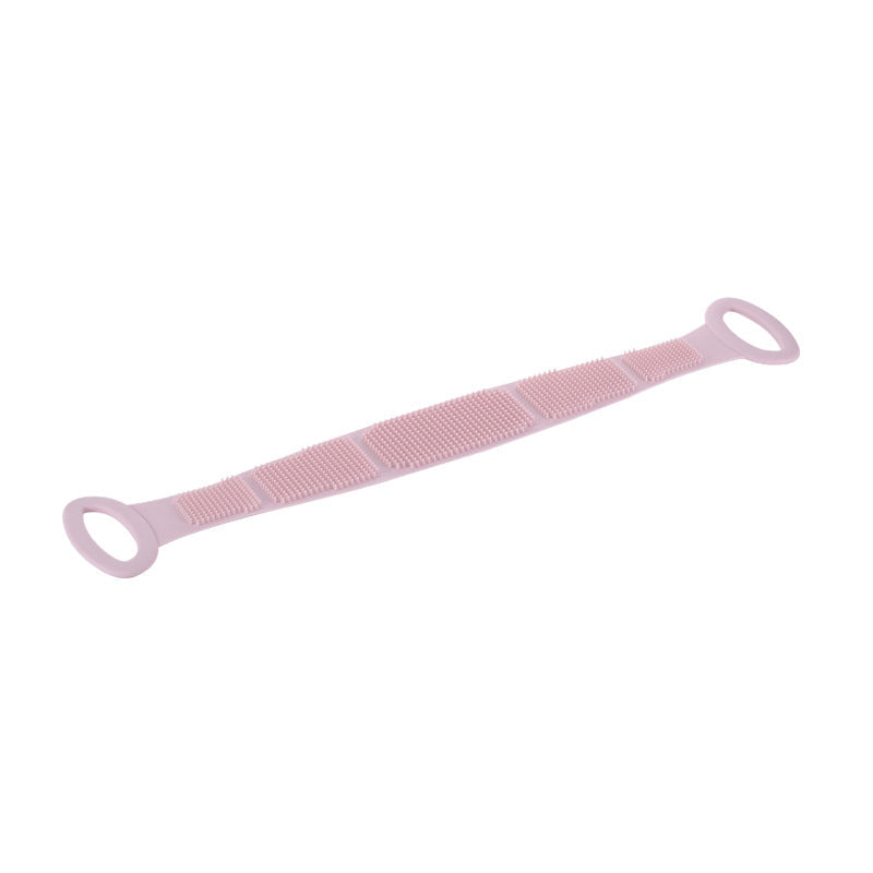 🛀 Boost bathing happiness! Skin becomes smooth and glowing! Dual-Sided Silicone Back Scrubber