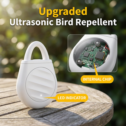 🔥Limited time offer Buy 3 get 1 free！🐦No more trouble from birds, beasts and locusts！Portable Ultrasonic Bird Repellent Keychain