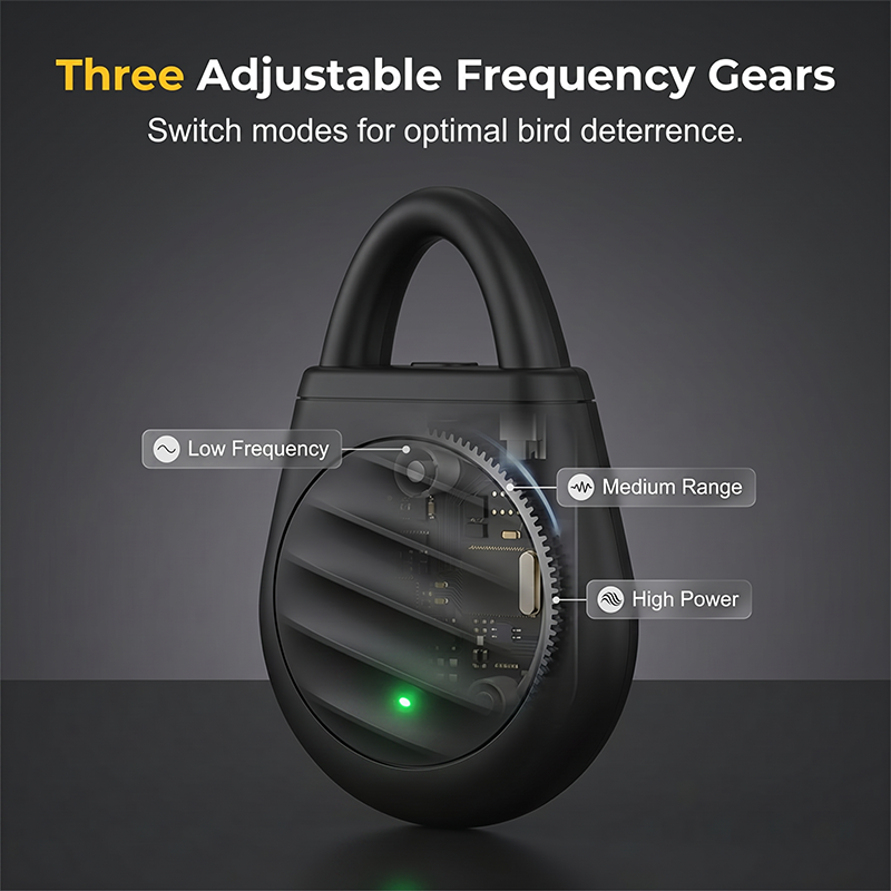 🔥Limited time offer Buy 3 get 1 free！🐦No more trouble from birds, beasts and locusts！Portable Ultrasonic Bird Repellent Keychain