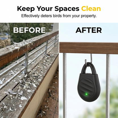 🔥Limited time offer Buy 3 get 1 free！🐦No more trouble from birds, beasts and locusts！Portable Ultrasonic Bird Repellent Keychain