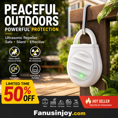 🔥Limited time offer Buy 3 get 1 free！🐦No more trouble from birds, beasts and locusts！Portable Ultrasonic Bird Repellent Keychain